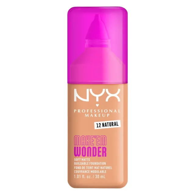 NYX Professional Makeup Make Em Wonder Foundation 12 Natural 30ml