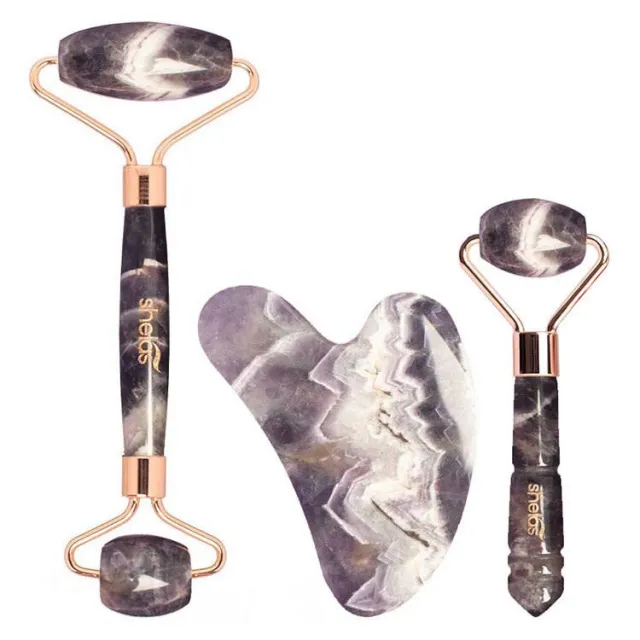 Shelas Face Roller + Gua Sha