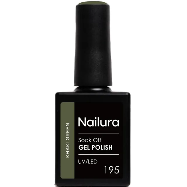 Nailura Gel Polish 10 ml - 195 Khaki Green