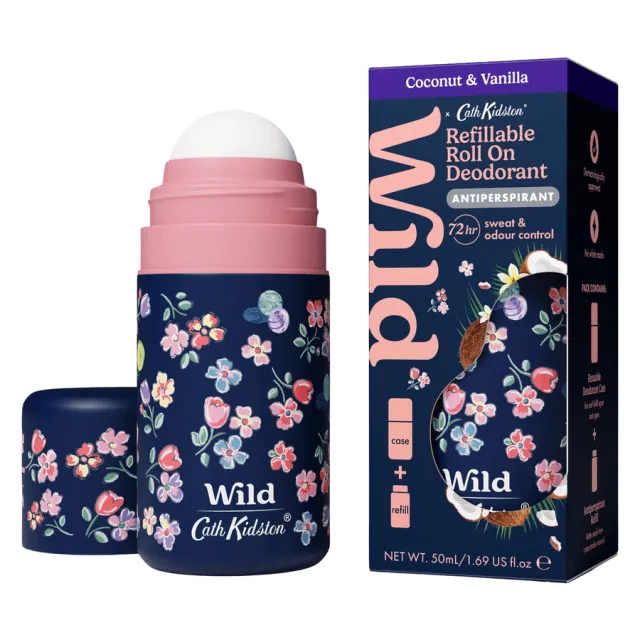 Wild Antiper Roll On Marble Case Coconut Vanilla 50ml