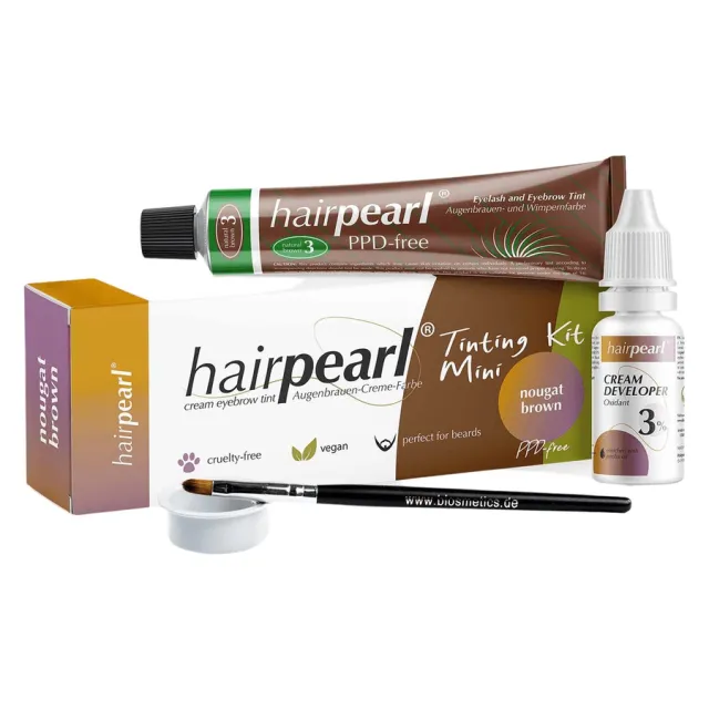 Hairpearl PPD Free Tinting Kit Mini No 3 Nougat Brown 20ml