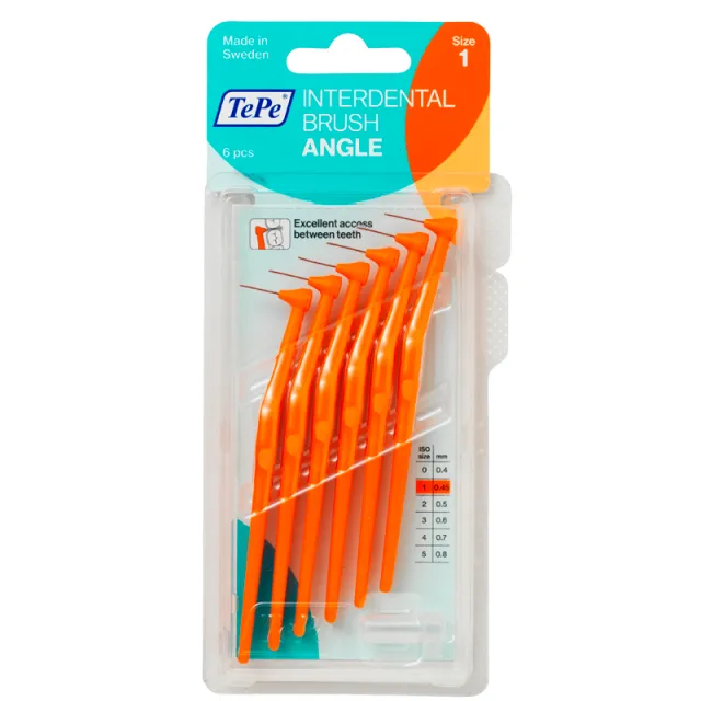 TePe Mellemrumsbørste Angle Orange (6 stk)