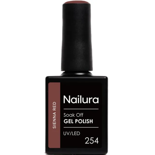 Nailura Gel Polish 10 ml - 254 Sienna Red