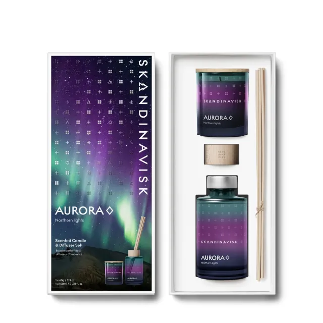 Aurora Scented Candle & Diffuser Set