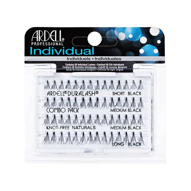 Ardell Individuals DuraLash Knot-Free - Combo Pack Black   56 stk.