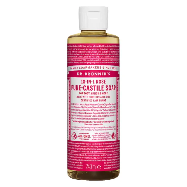 Dr. Bronner's Pure-Castile Soap Rose 240 ml