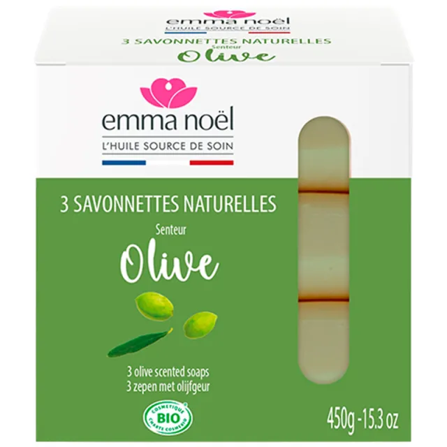 Emma Nöel Oliven Sæbe 3 X 150 Gr. (450 gr)