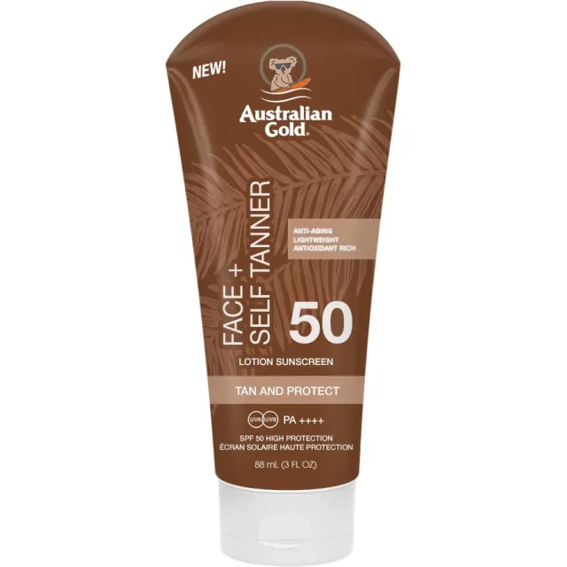 Instant Bronzer Face med Selvbruner SPF 50