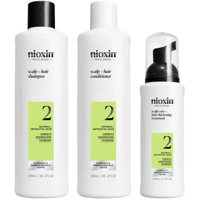 Nioxin System 2 Loyalty Kit - Natural/Untreated Hair 700 ml