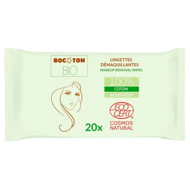 Bocoton Make-Up Removal Wipes Ø (20 stk)