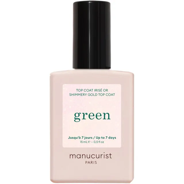 Manucurist Green Top Coat 15 ml - Shimmery Gold