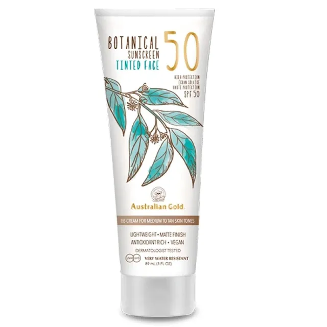 Australian Gold Botanical Tinted Face Medium-Tan SPF 50 - 88 ml - Medium