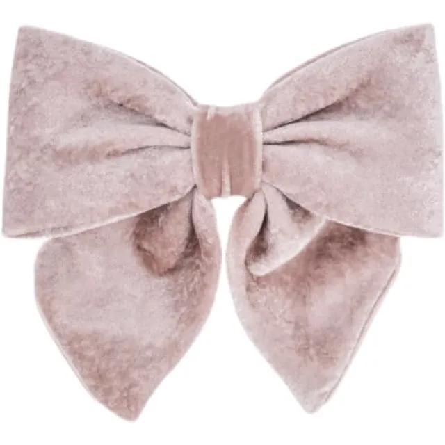 BON DEP Luxury Bow Silk Velvet Beige