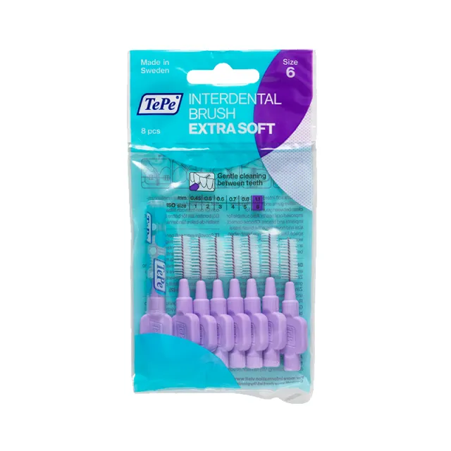 TePe Mellemrumsbørste Extra Soft Lila (8 stk)