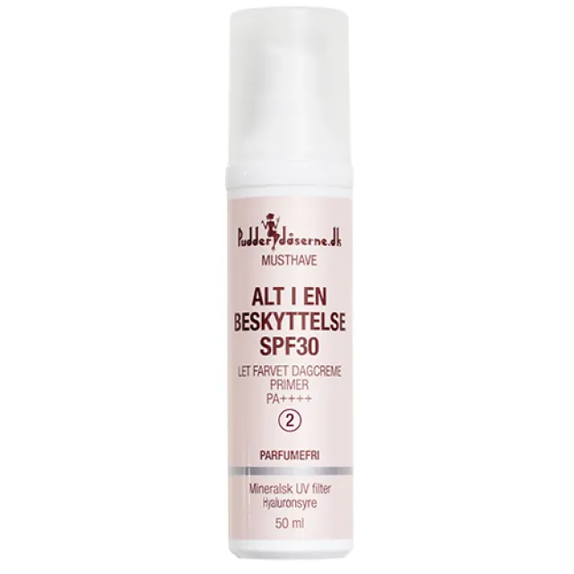 Pudderdåserne Alt-I-En Beskyttelse 002 SPF 30 (50 ml)