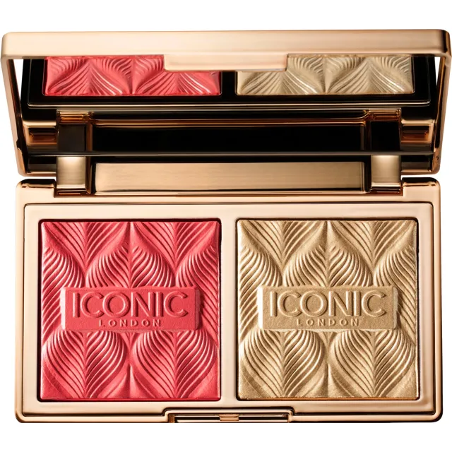 Iconic London Silk Glow Duo, Coral Glow