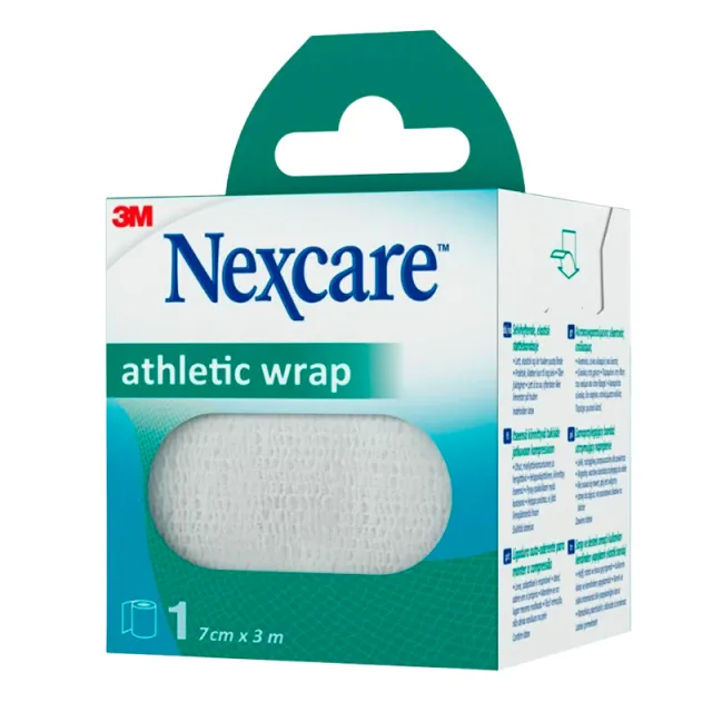 Nexcare Athletic Wrap Hvid - 7 cm x 3 m (1 stk)