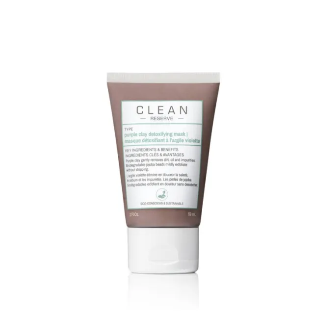 Clean Reserve Purple Clay Detoxifying Face Mask 59ml.