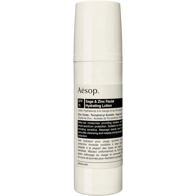 Aesop Sage and Zinc Facial Hydrating Lotion Spf15 50ml