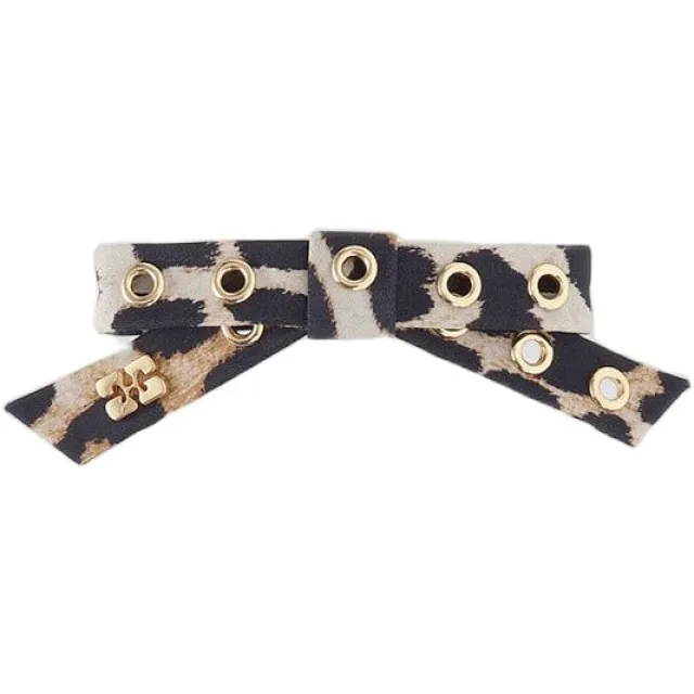Eyelet Bow Barrette Nylon