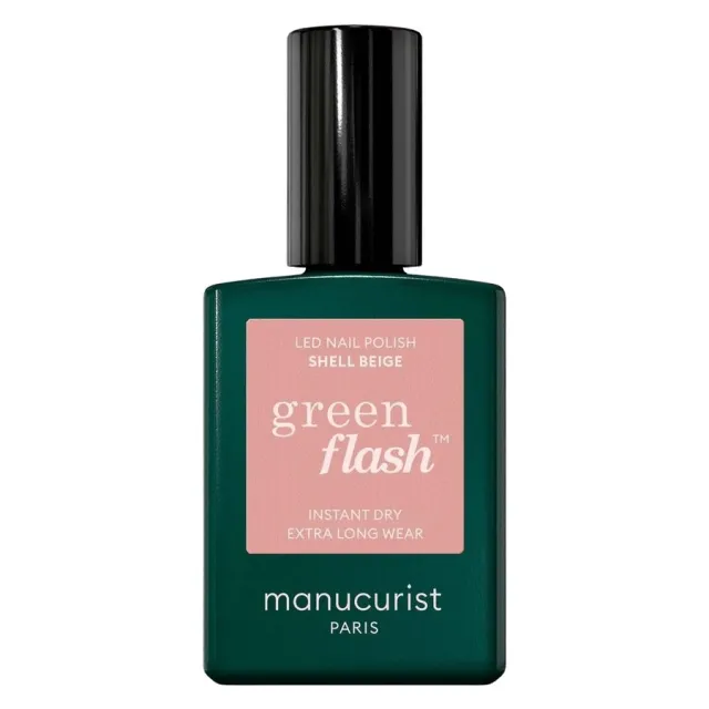 Manucurist Green Flash Led Nail Polish Shell Beige 15ml