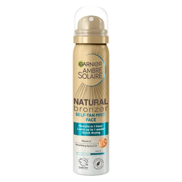 Garnier Ambre Solaire Natural Bronzer Self Tan Face Mist Intense
