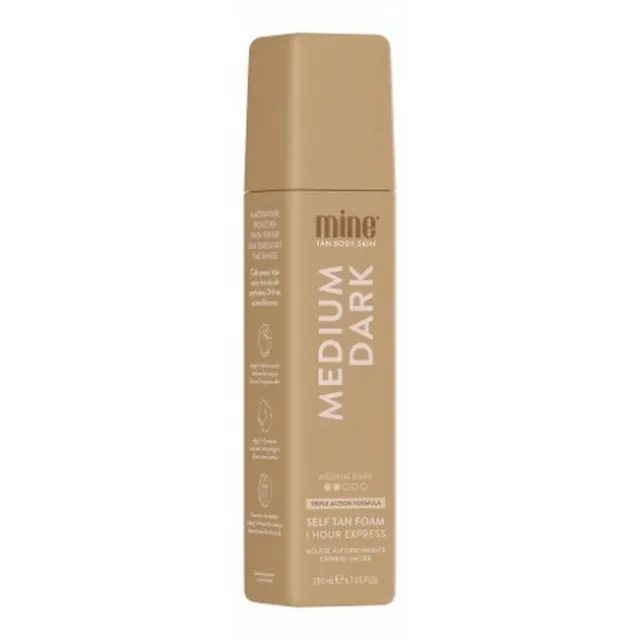 MineTan - Medium Dark Self Tan Foam - 200 ml