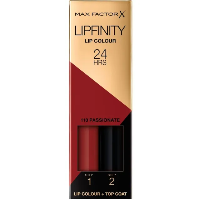 Max Factor Lipfinity 2-step Long Lasting Lipstick 2,3 ml - Passionate 110