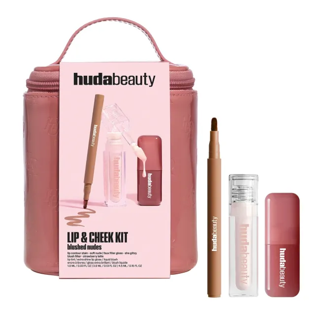 Lip & Cheek Blushed Nudes Kit Makeupsæt