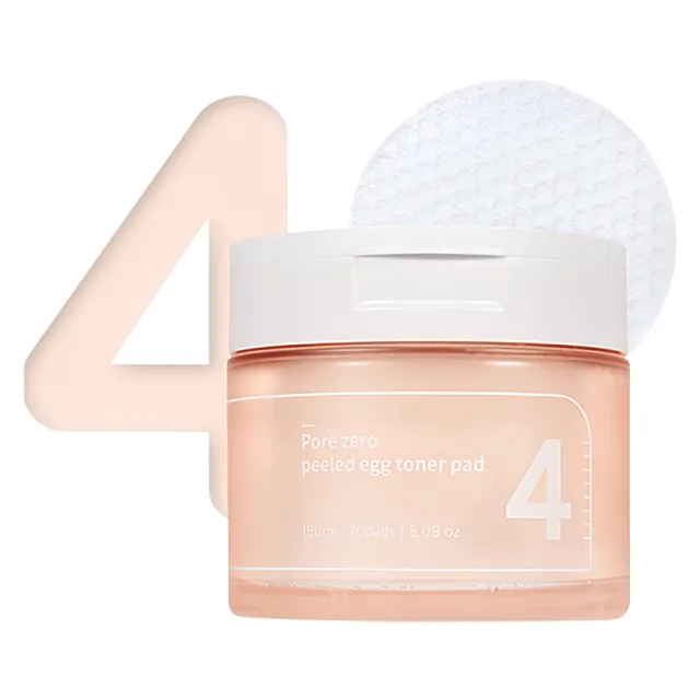 Numbuzin No.4 Pore Zero Peeled Egg Toner Pad 190ml