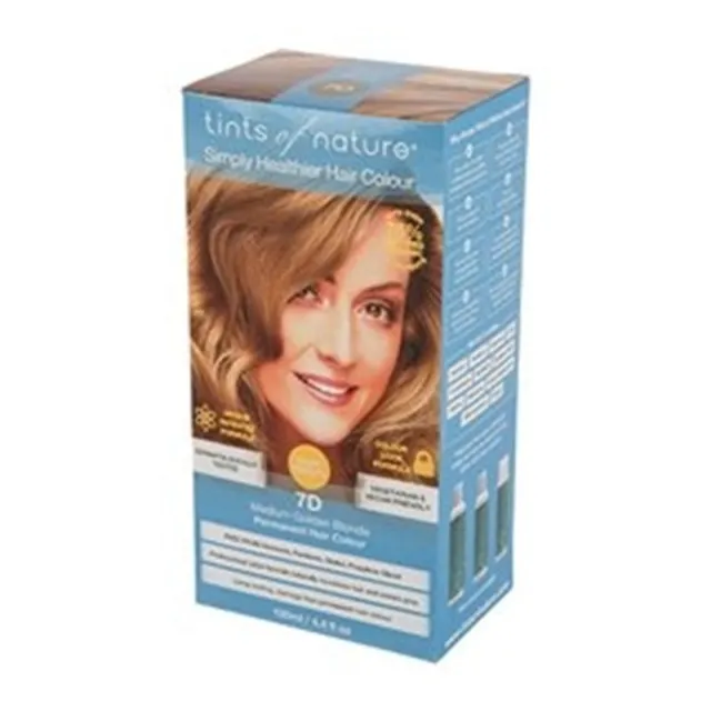 Tints of Nature Hårfarve 7D Medium Golden Brown (130 ml)