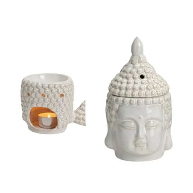 Fischer Pure Nature Duftlampe Buddha Hvid (1 stk)