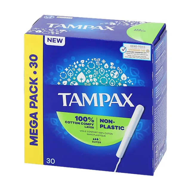 Tampax Tampons Cardboard Applicator Super   30 stk.