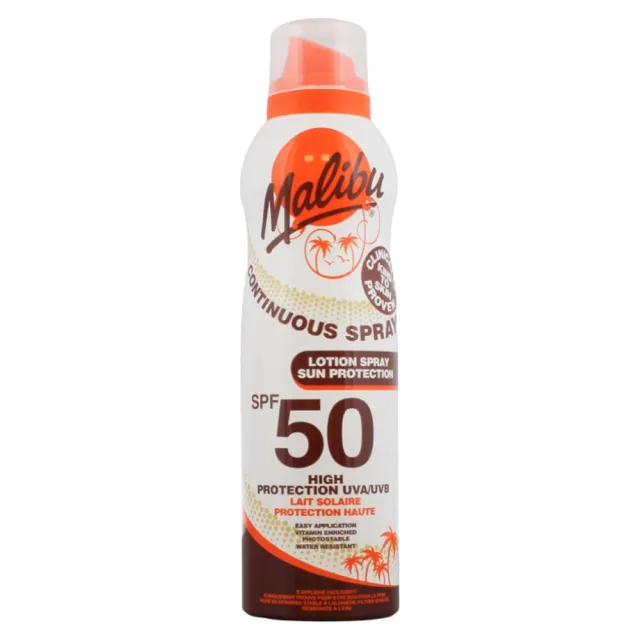 Malibu Continuous Lotion Spray SPF50 Water Resistant 175 ml