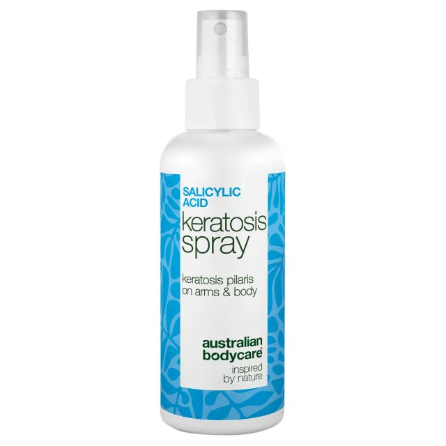 Keratosis Pilaris Spray mod knopper og ru hud på kroppen — Keratosis pilaris spray reducerer knopper og ujævn hud. Bruges dagligt  -  indeholder effektiv salicylsyre. - 1 stk.