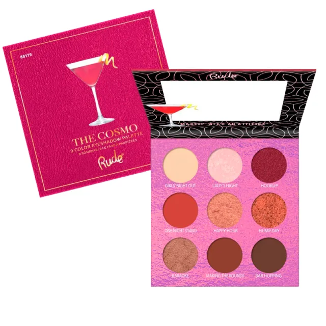 RUDE Cosmetics Cocktail Party 9 Eyeshadow Palette The Cosmo (1 stk)
