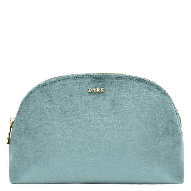 DARK Velvet Make-Up Pouch Large Sparkled Dark Sage