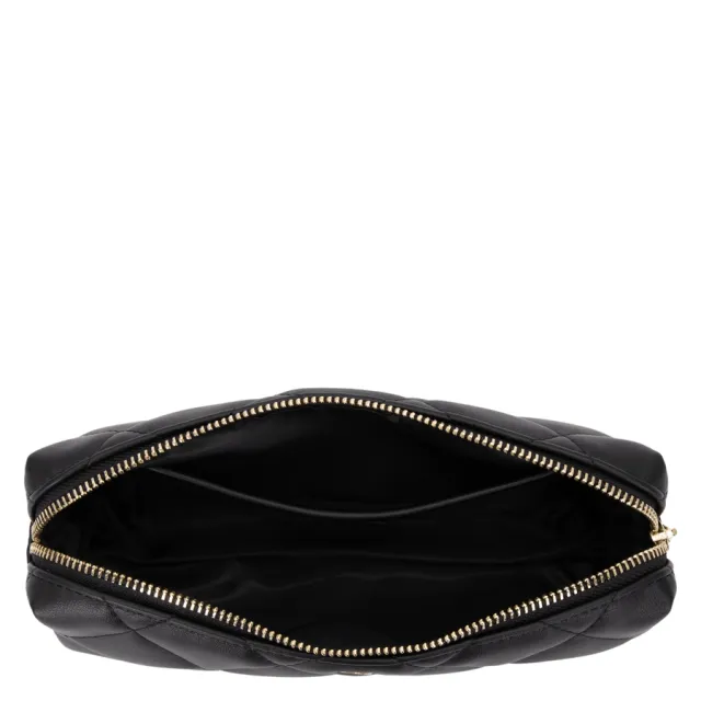 DARK Leather Quilted Tool Pouch Black