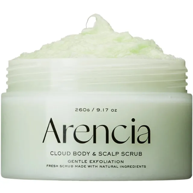 Arencia Fresh Cloud Body & Scalp Scrub 260 g - Geranium & Primrose
