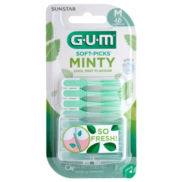 GUM Soft-Picks Minty Medium (40 stk)