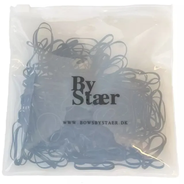 By Stær Silicone Elastics 200 pieces - Black/Brown