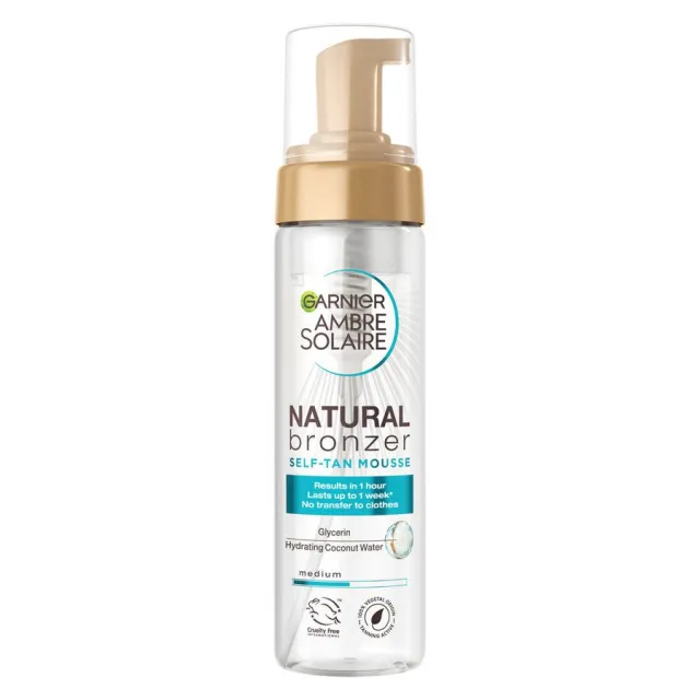 Garnier Ambre Solaire Natural Bronzer Self Tan Mousse 200 ml