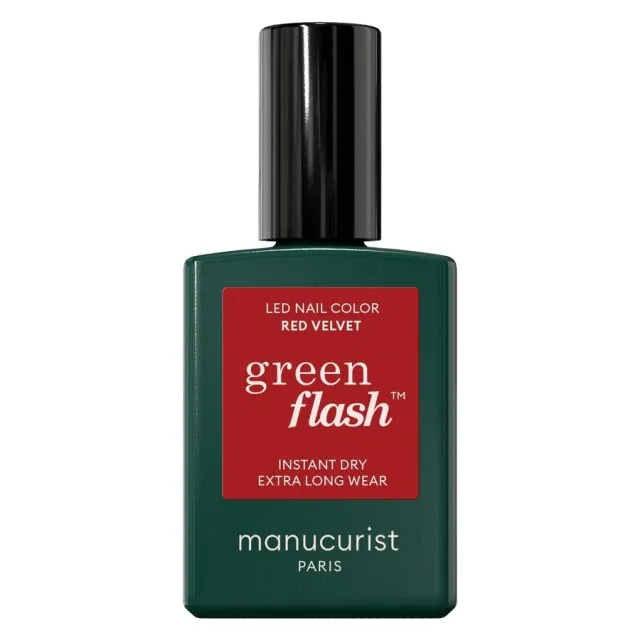 Manucurist Green Flash Led Nail Polish Velvet Red 15ml