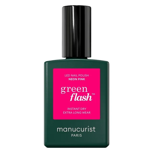 Manucurist Green Flash Led Nail Polish Neon Pink 15ml