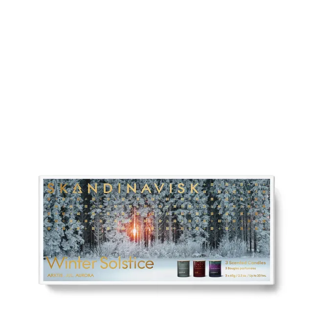 Winter Solstice Seasonal Candle Giftset 65g x 3