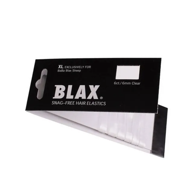 Blax - Snag-Free Hår Elastik CLEAR 6mm   6 stk.