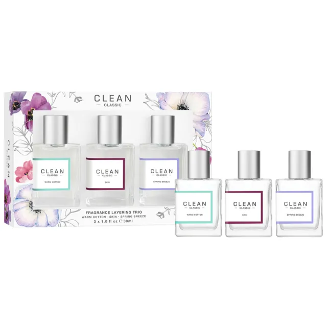 Clean Classic Fragrance Layering Trio, 3x30ml.