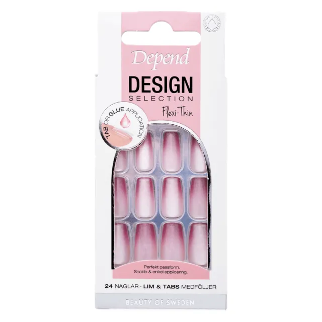 Depend Design Selection Nails Sugar Plum Short Coffin