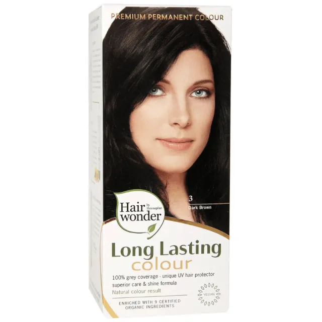 Hair Wonder 3 Hårfarve Dark Brown (40 ml)