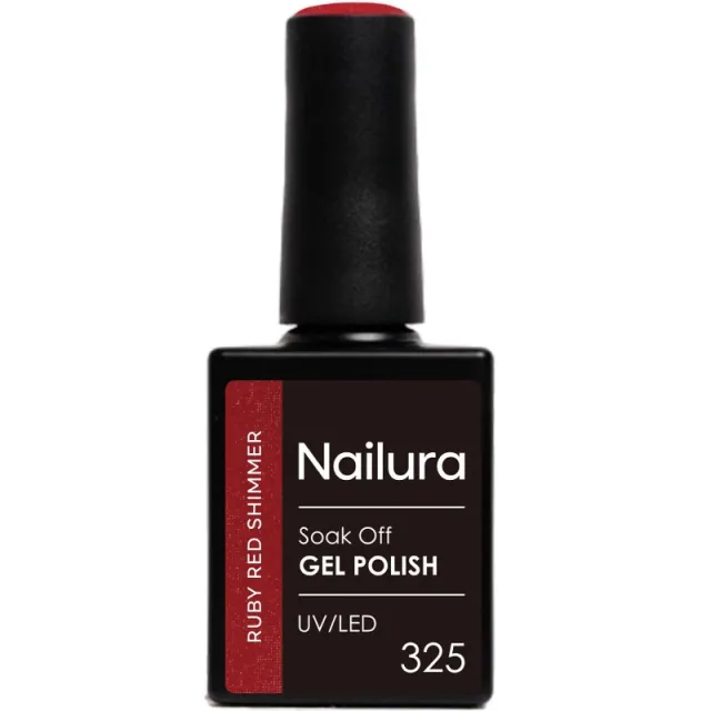 Nailura Gel Polish 10 ml - 325 Ruby Red Shimmer
